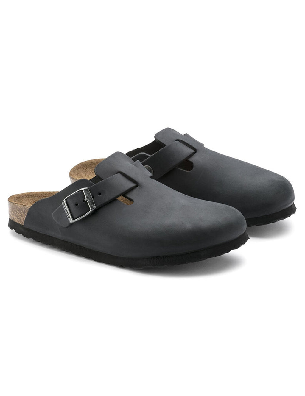 Women's Boston Mules - Black (Narrow Fit)