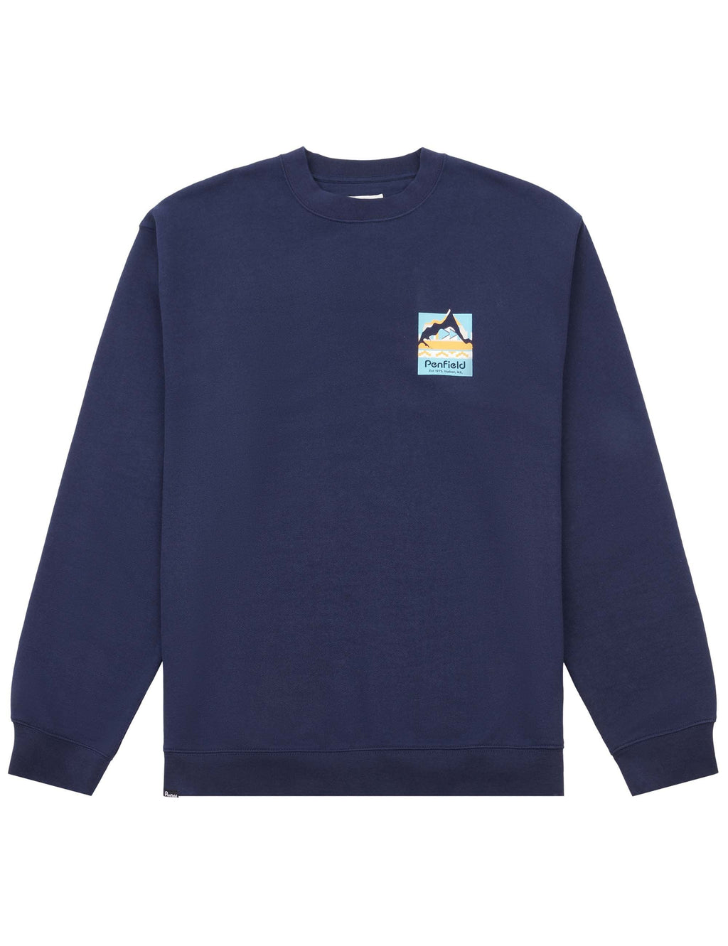 Geo Back Print Sweat - Navy Blazer