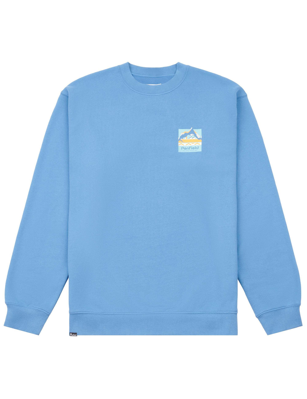 Geo Back Print Sweat - Riviera