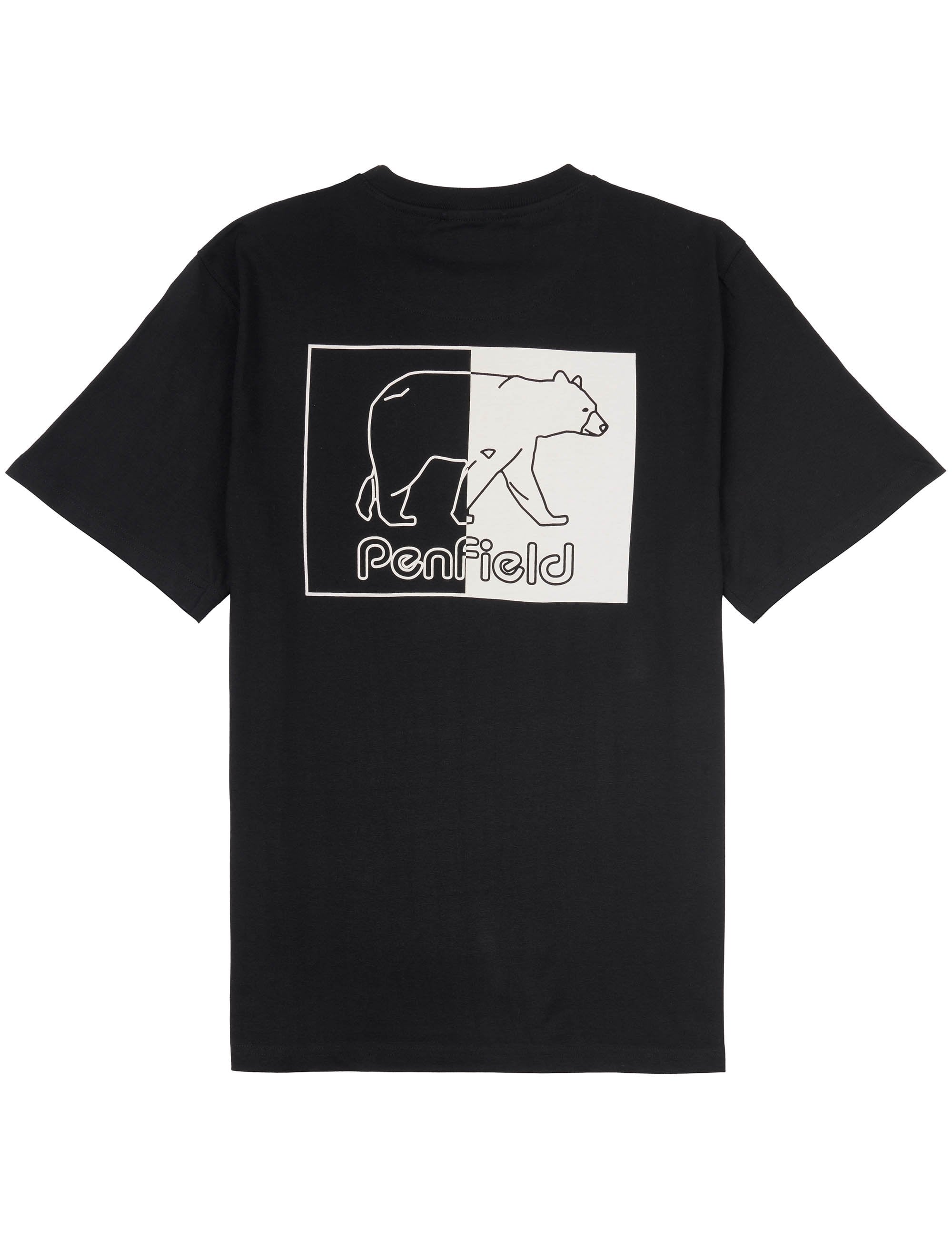 Penfield Inverted Bear T-Shirt - Black