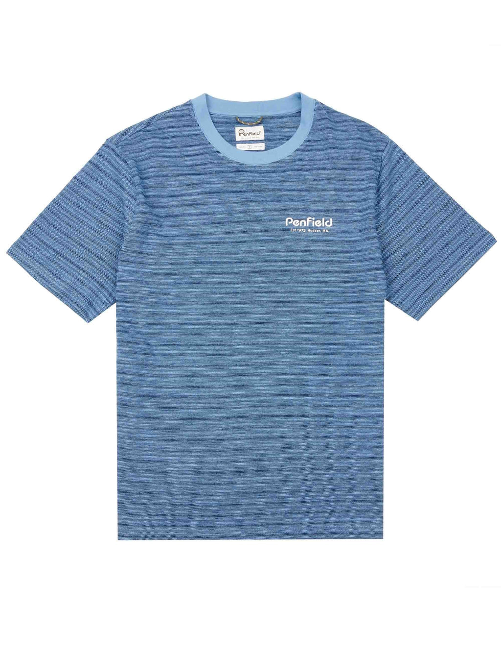 Textured Stripe T-Shirt - Riviera