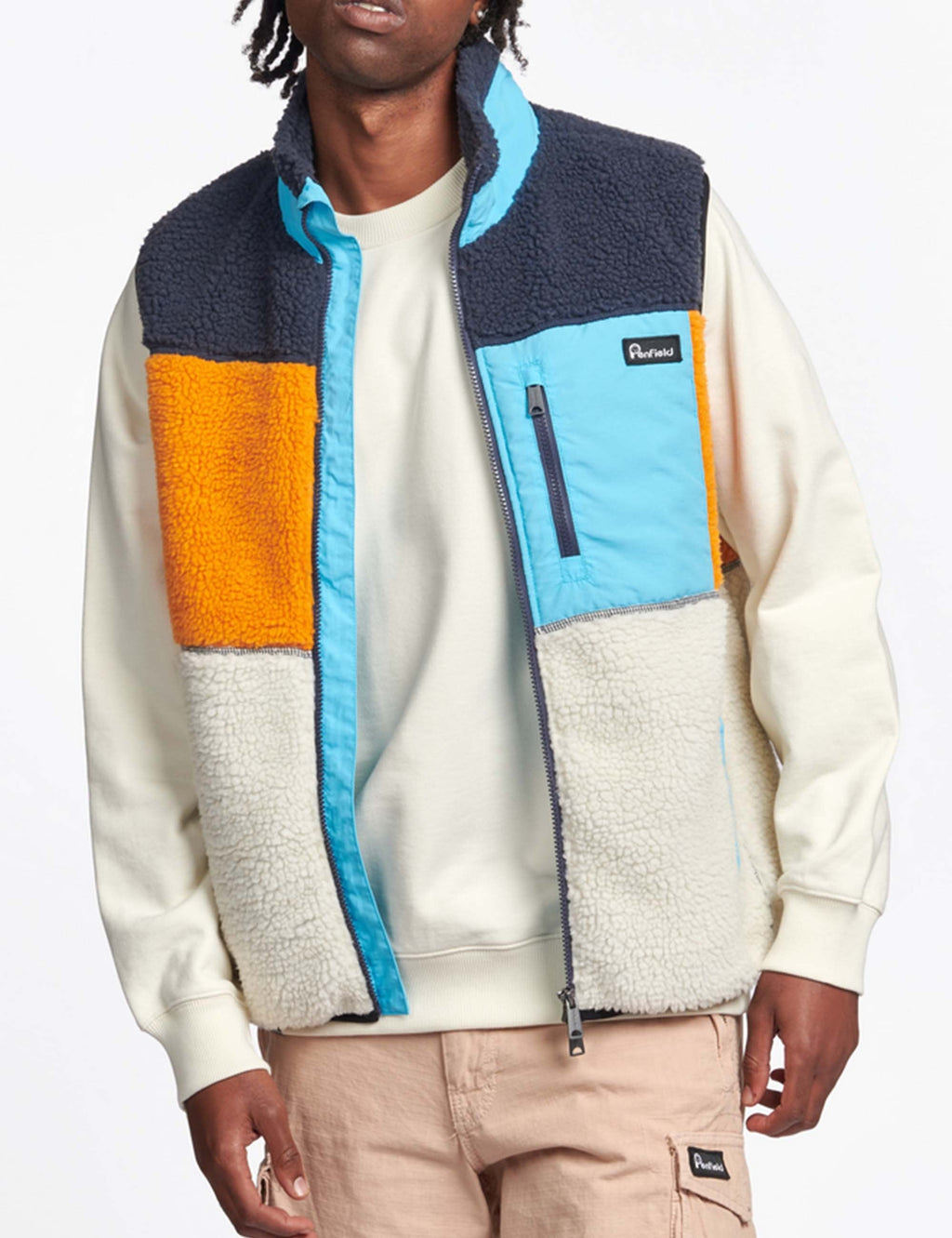 Mattawa Fleece Vest - Ebony Multi