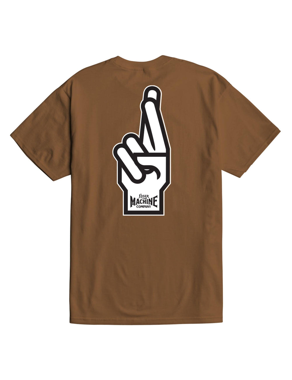 Good Luck Fingers T-Shirt - Brown Sugar
