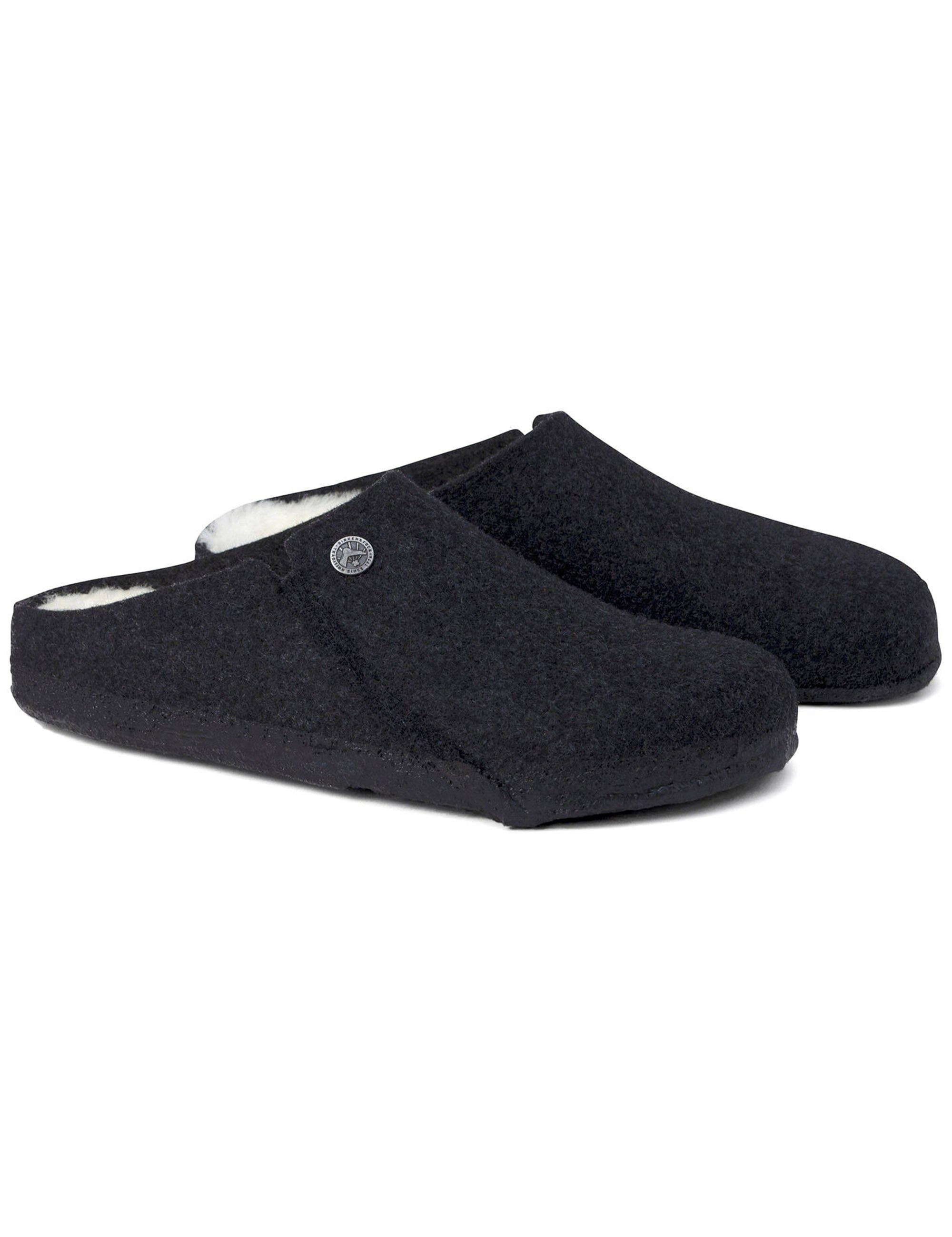 Birkenstock Women's Zermatt Shearling Slippers - Anthracite (Regular Fit)
