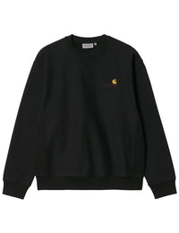 American Script Crew Sweatshirt - Black