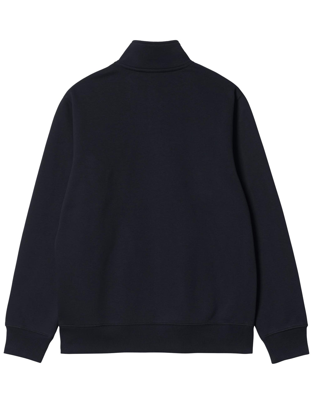 Chase Zip Neck Sweat - Dark Navy/Gold