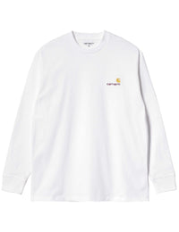 American Script Long Sleeve T-Shirt - White