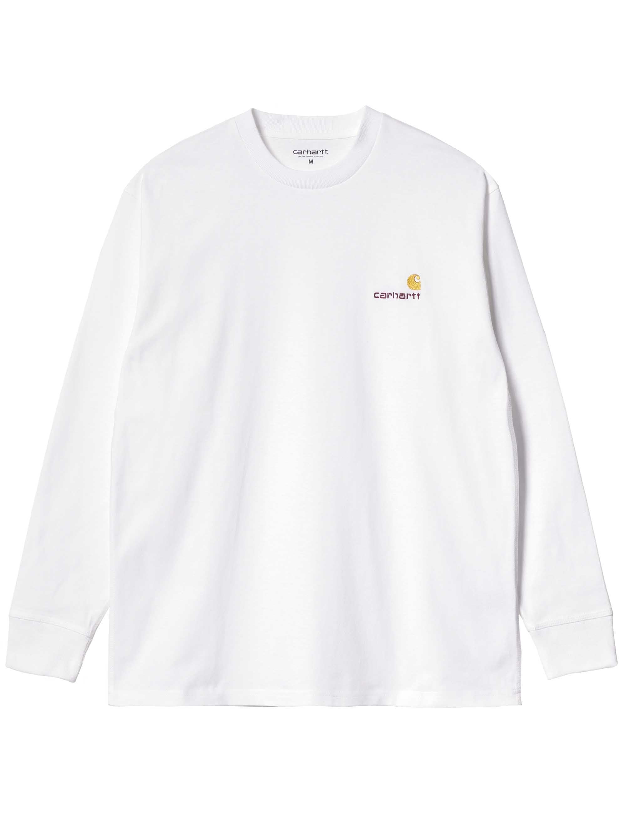American Script Long Sleeve T-Shirt - White