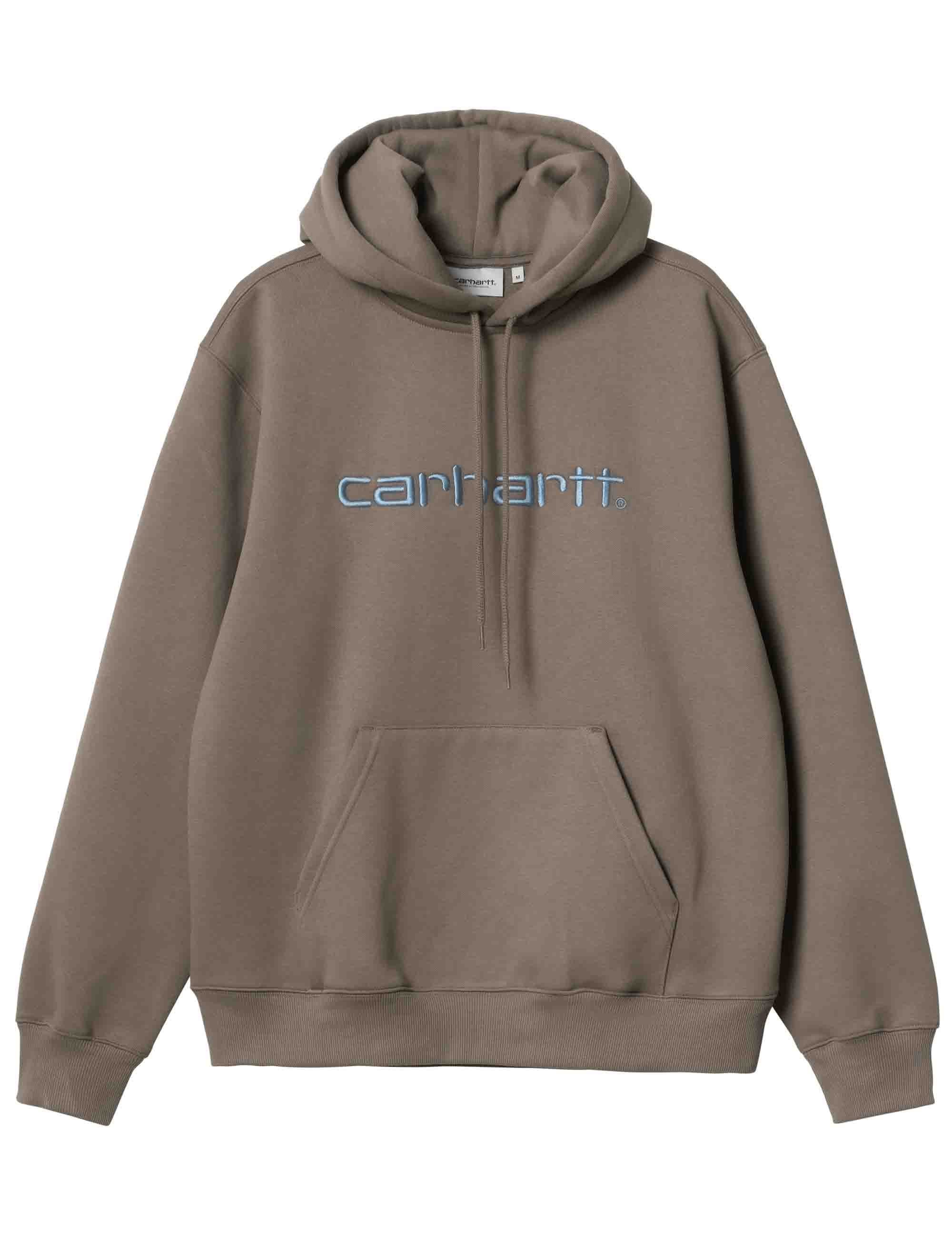 Carhartt Script Hooded Sweat - Barista/Mirror