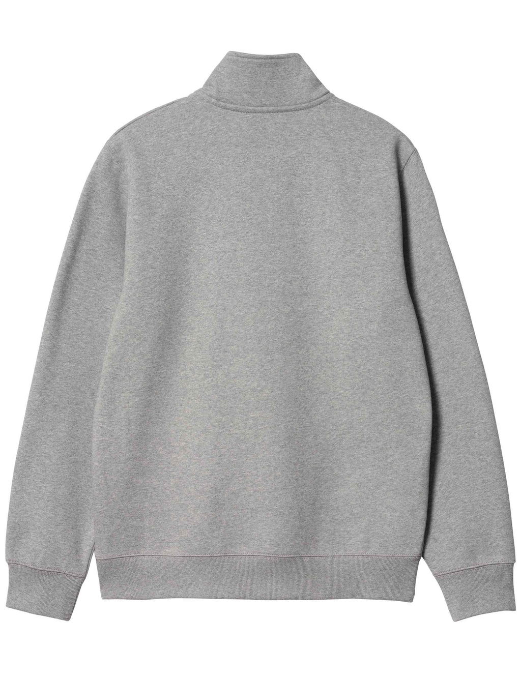 Chase Zip Neck Sweat - Grey Heather/Gold