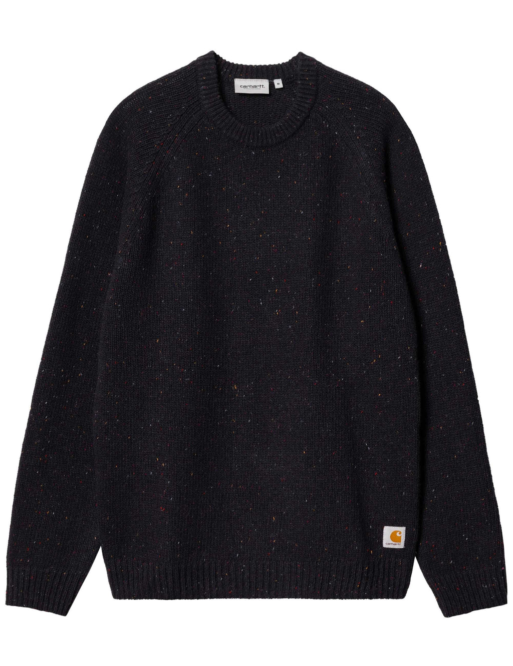 Anglistic Knit Crew Sweater - Speckled Black