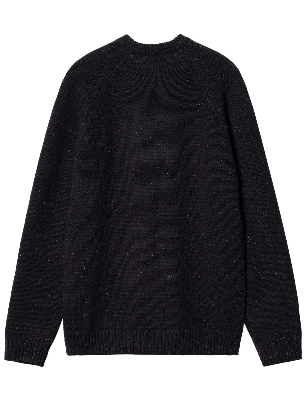 Anglistic Knit Crew Sweater - Speckled Black