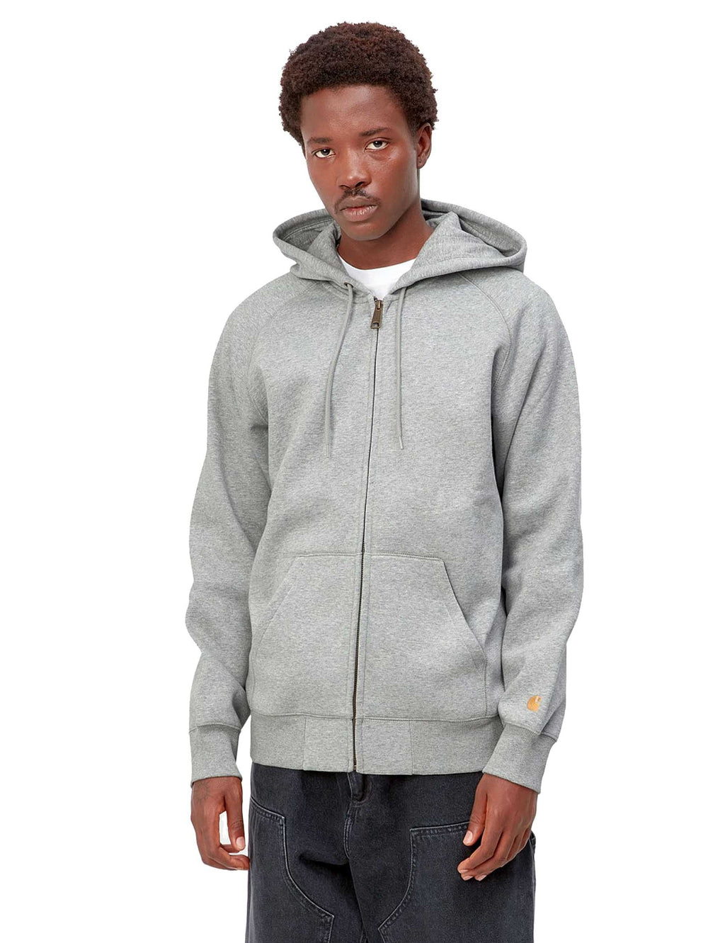 Chase Hooded Jacket - Grey Heather/Gold