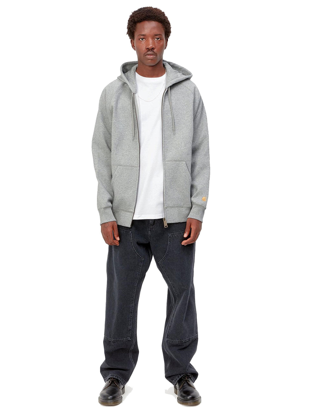 Chase Hooded Jacket - Grey Heather/Gold
