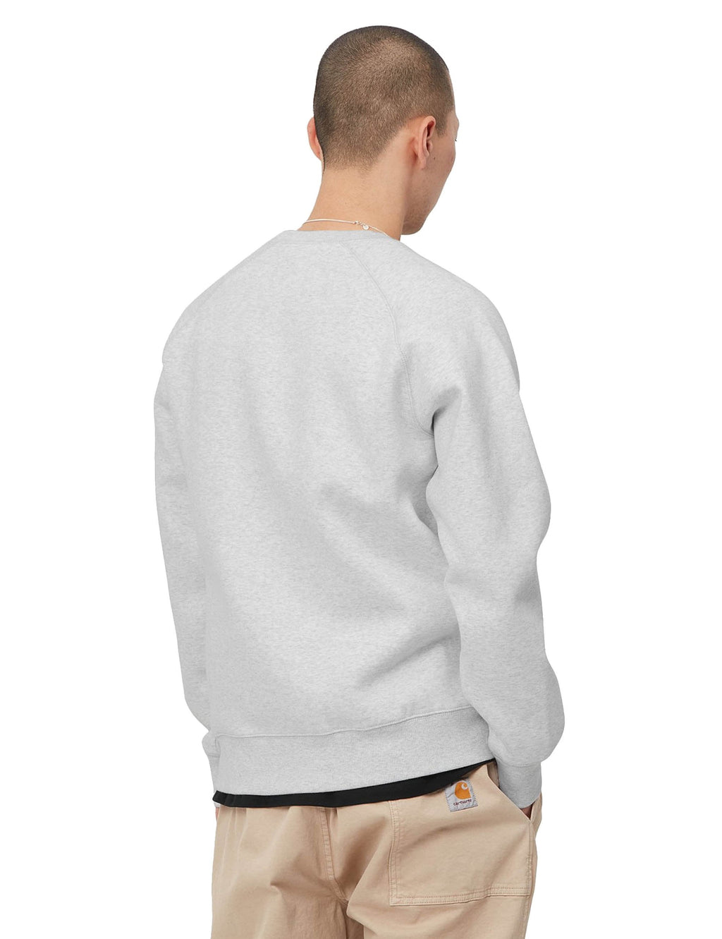 Chase Crew Sweat - Ash Heather/Gold