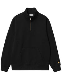 Chase Zip Neck Sweatshirt - Black/Gold