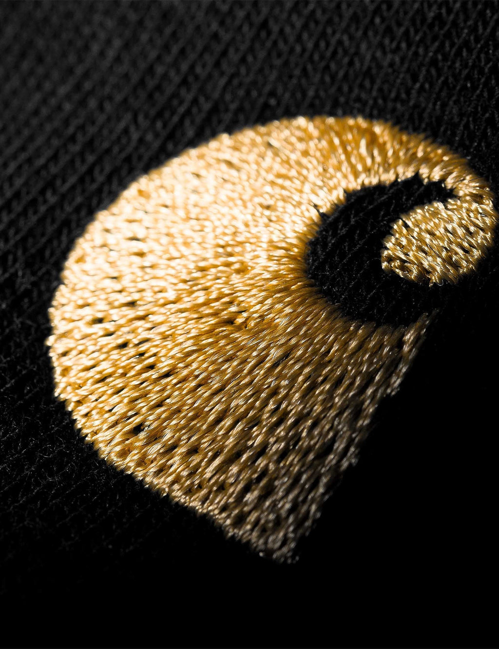 Chase Zip Neck Sweat - Black/Gold