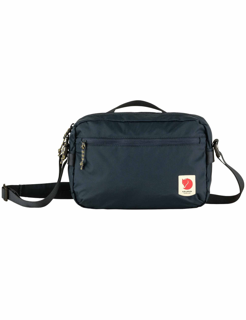 Navy Blue Fjallraven crossbody bag with a visible brand logo on a white background