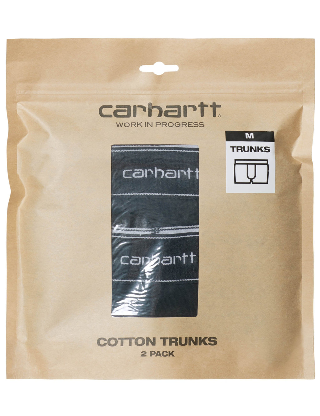 Cotton Trunks (2 Pack) - Black