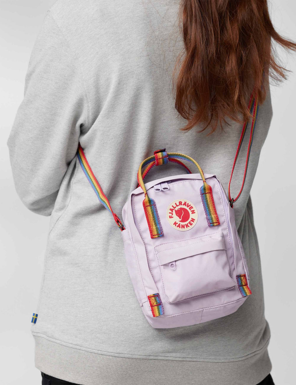 Kanken Sling Rainbow 2.5L Bag - Cobalt Blue-Rainbow Pattern