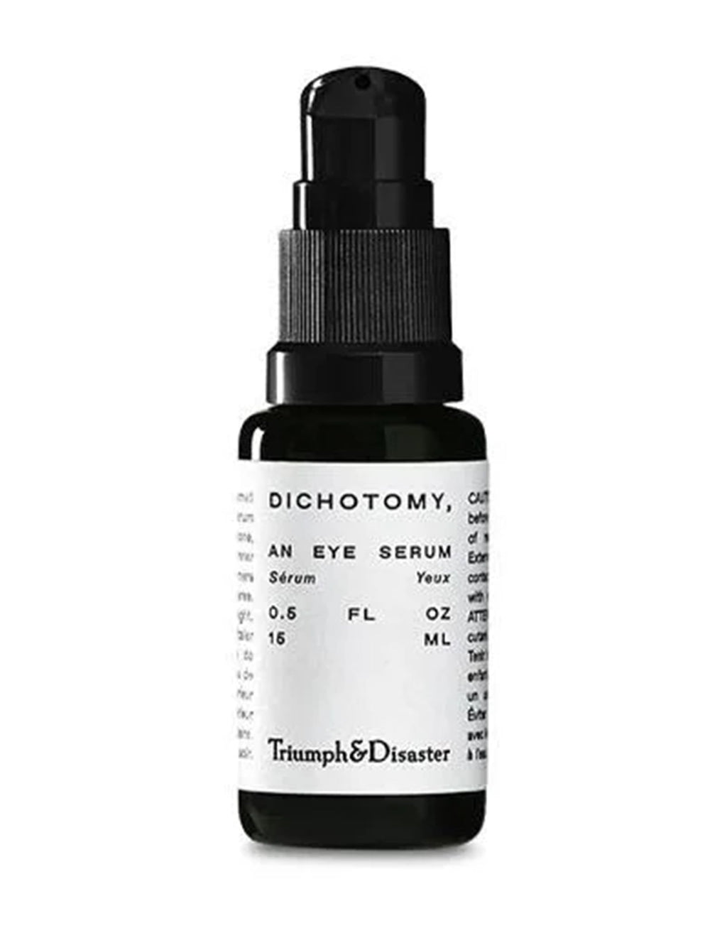 Eye serum bottle with dropper pump, dark glass, 15 ml