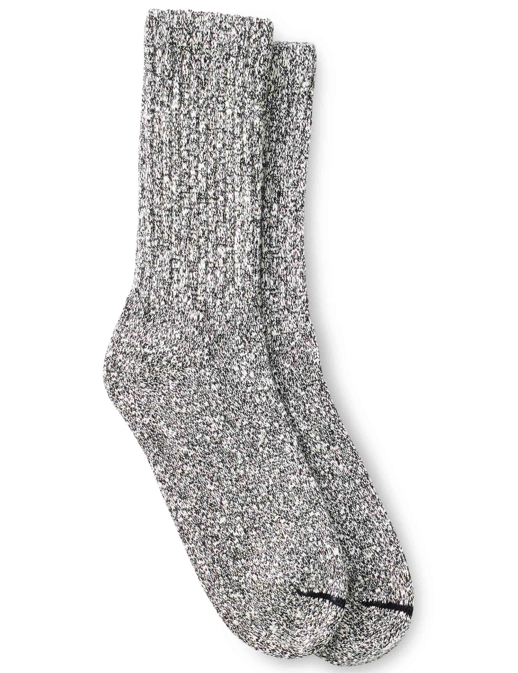 97167 Women's Cotton Ragg Socks - Black/White