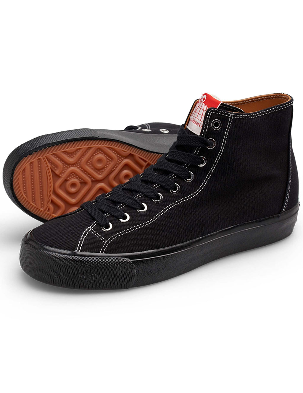 VM003 Canvas Hi Shoes - Black/Black