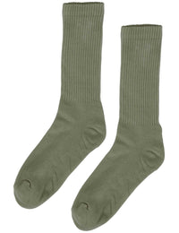 Organic Active Socks - Dusty Olive