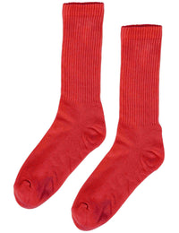 Organic Active Socks - Scarlet Red