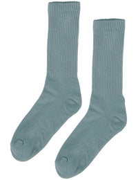 Women's Organic Active Socks - Steel Blue