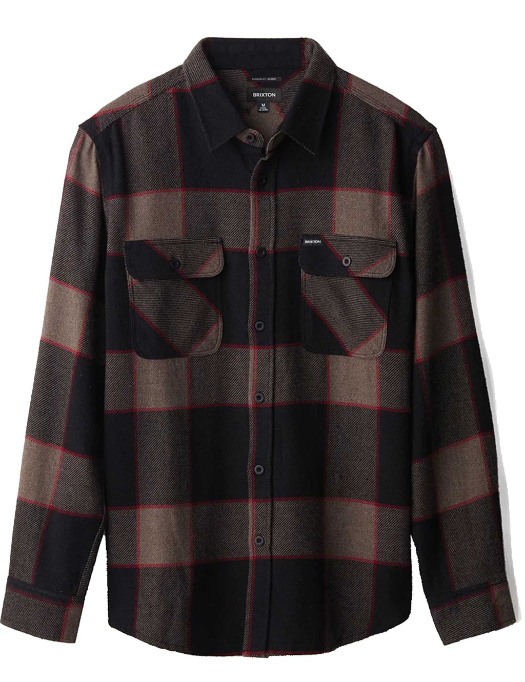 Bowery Flannel Shirt - Heather Grey/Charcoal