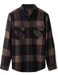 Bowery Flannel Shirt - Heather Grey/Charcoal