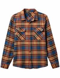 Bowery Flannel Shirt - Ocean Blue/Palm Desert