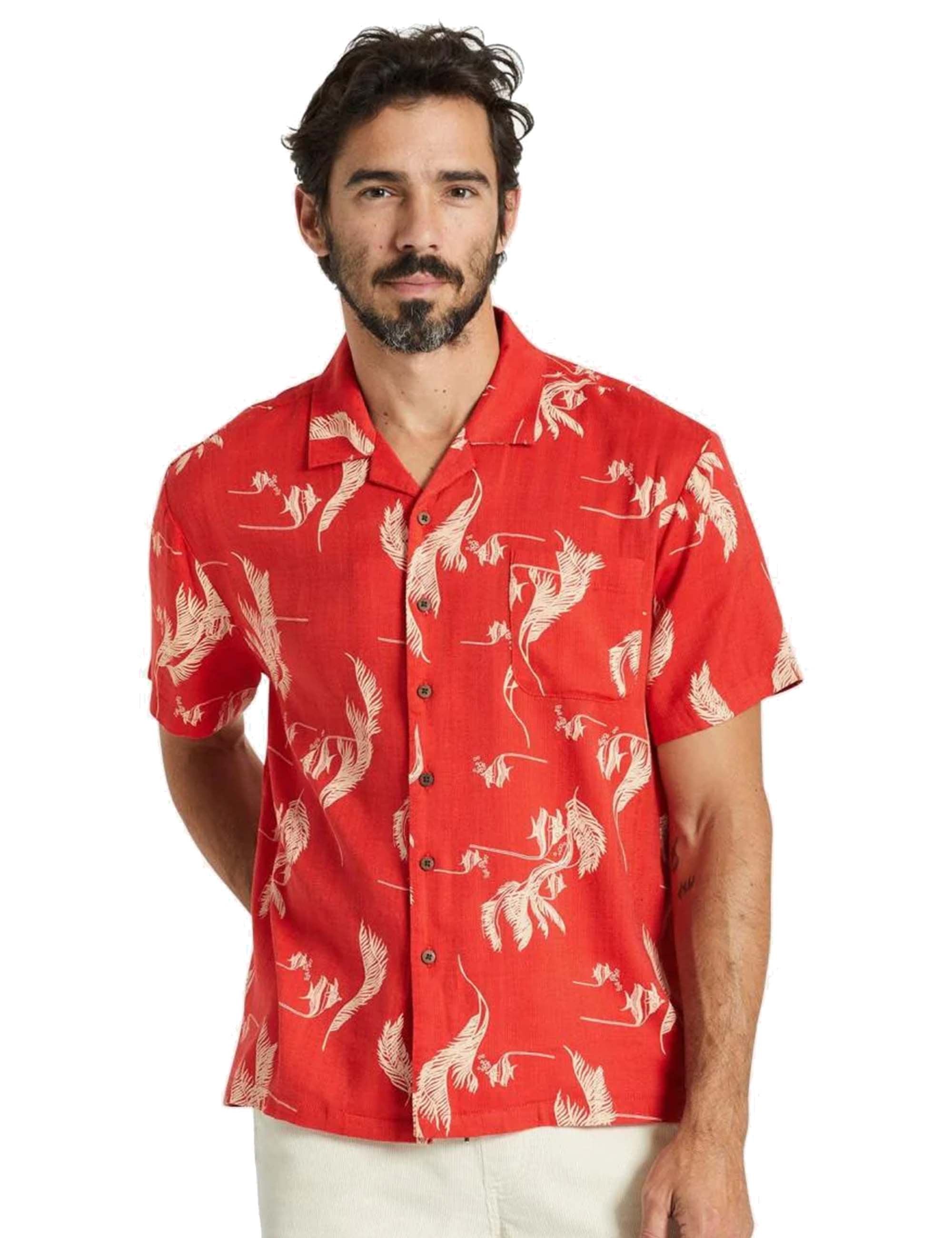 Bunker Slub Woven Shirt - Aloha Red
