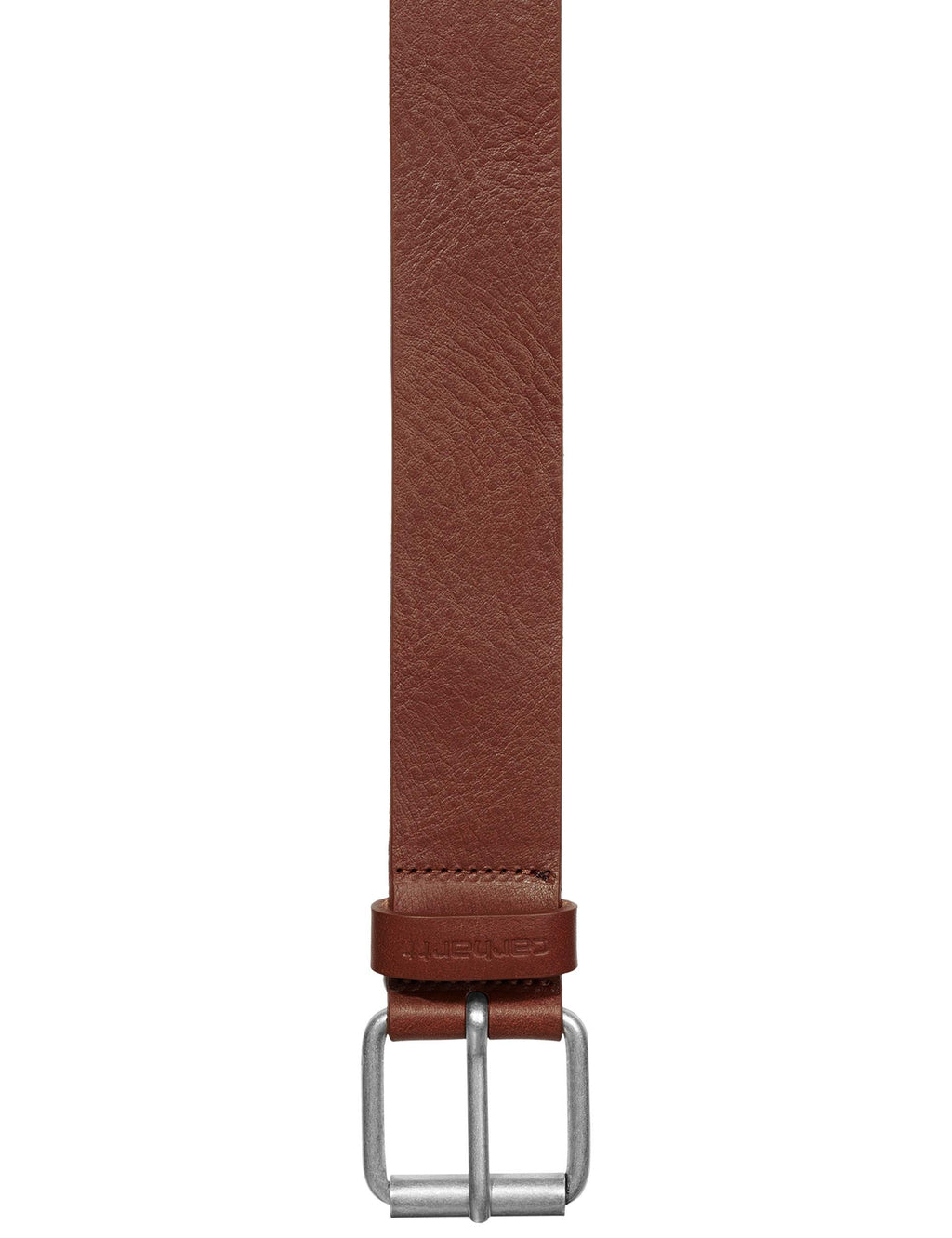 Ryan Leather Belt - Cognac/Silver