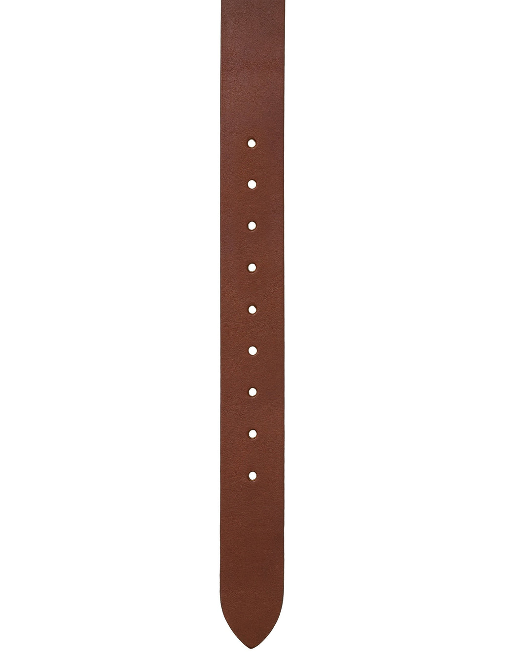 Ryan Leather Belt - Cognac/Silver
