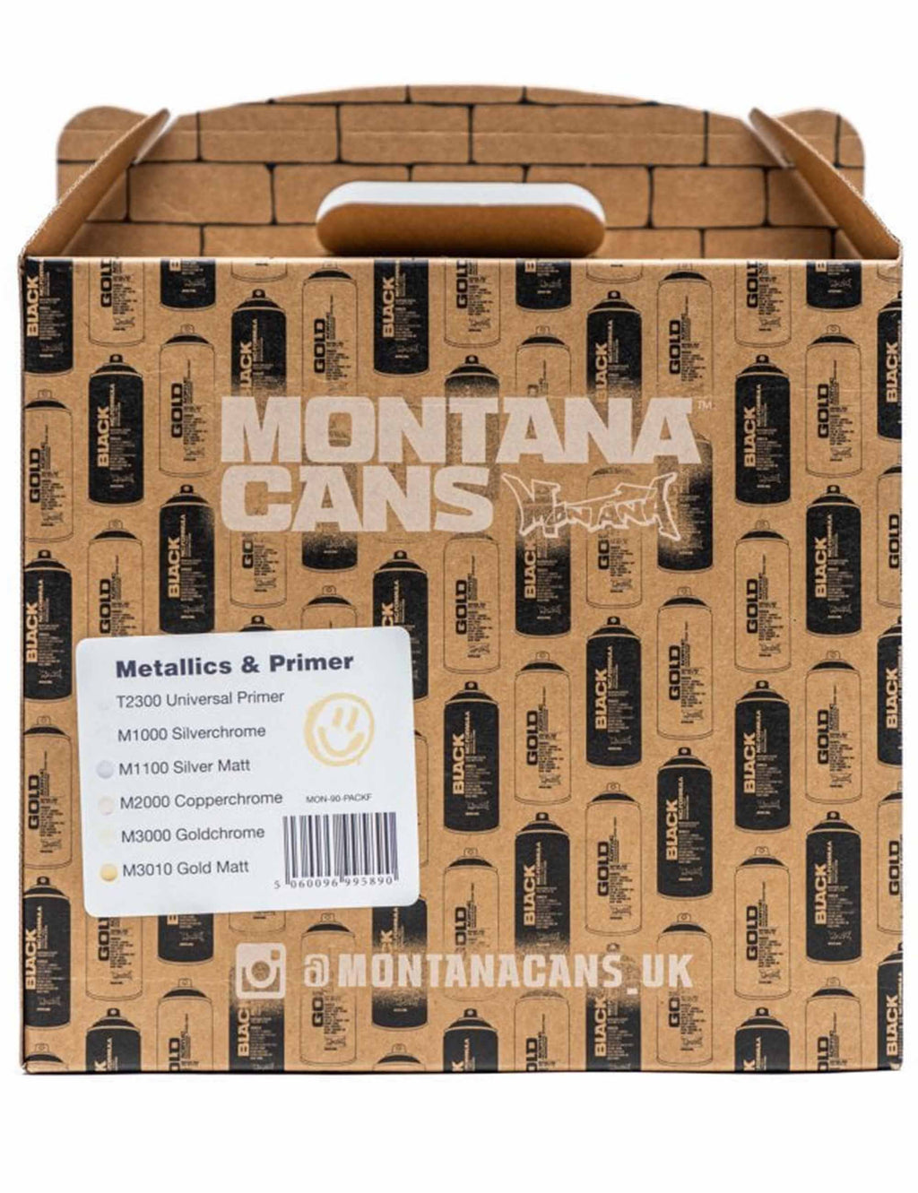 Spray Paint 400ml Box Set - Metallics & Primer