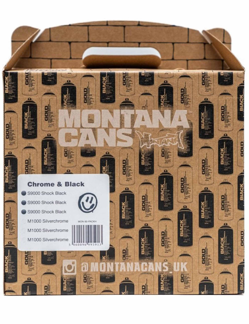 Spray Paint 400ml Box Set - Chrome & Black