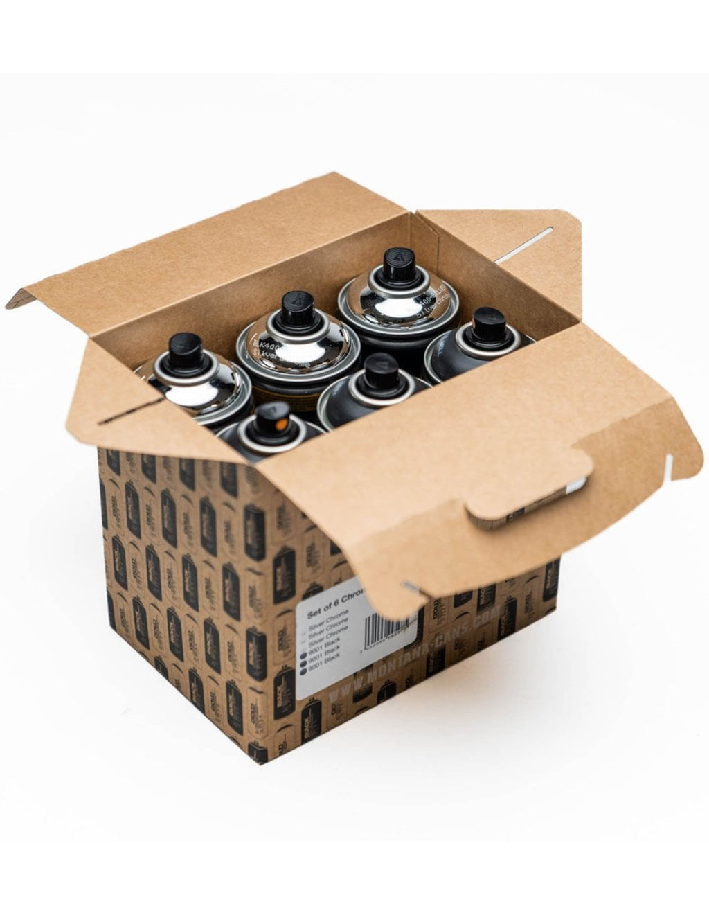 Spray Paint 400ml Box Set - Chrome & Black