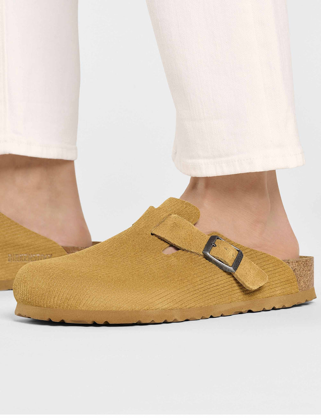 Boston Cord Mules - Cork Brown (Regular Fit)