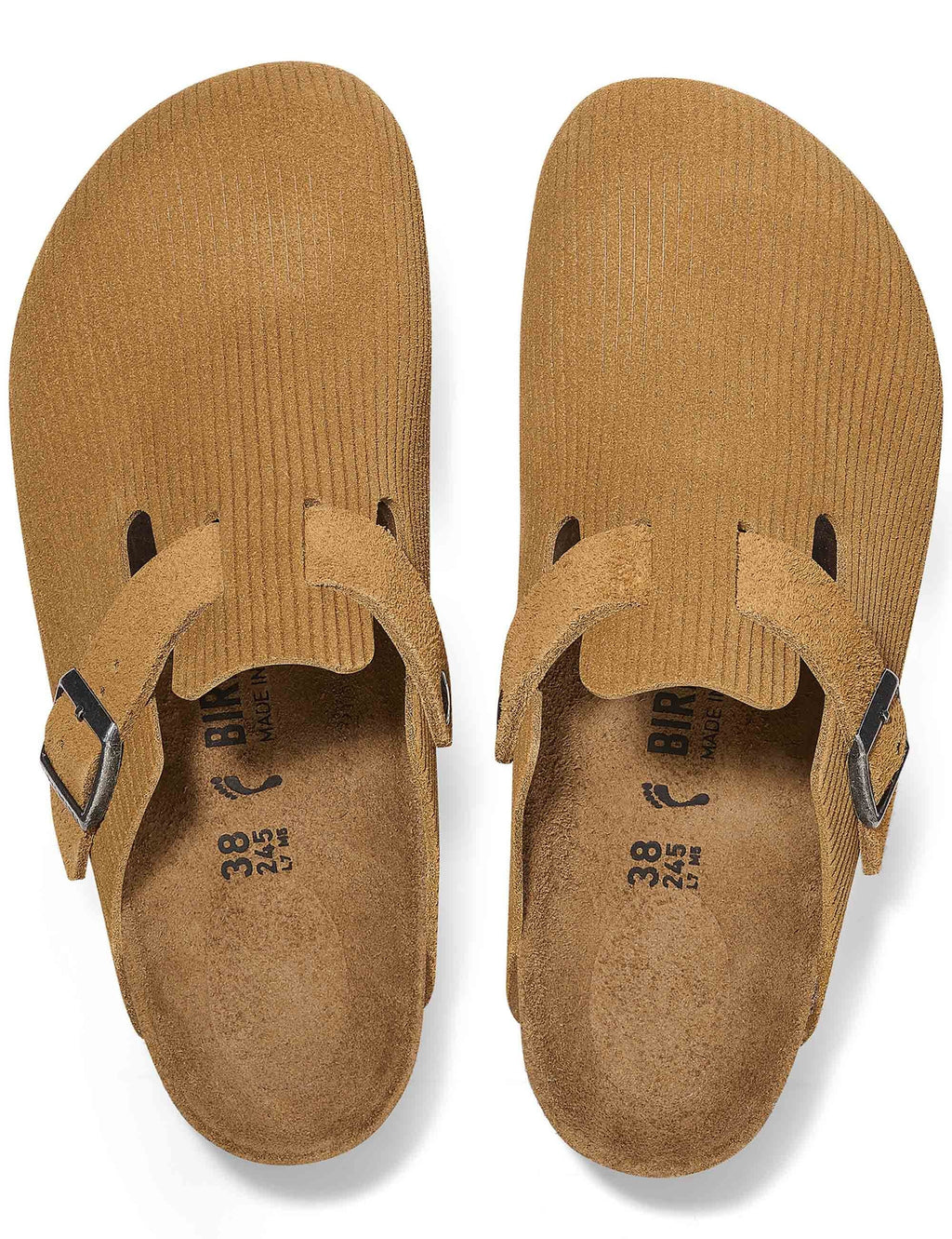 Boston Cord Mules - Cork Brown (Regular Fit)