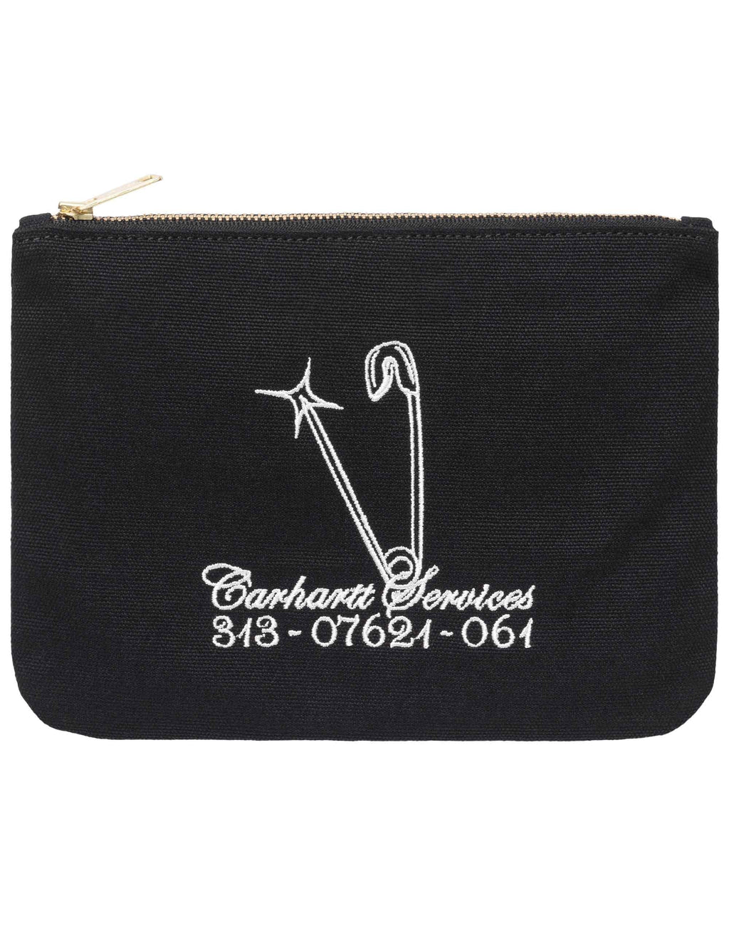 Canvas Graphic  Zip Wallet - Black/White