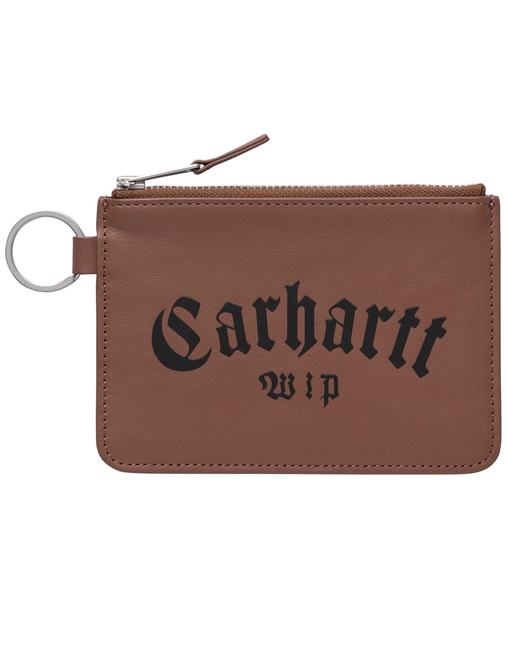 Onyx Leather Zip Wallet - Cognac/Black