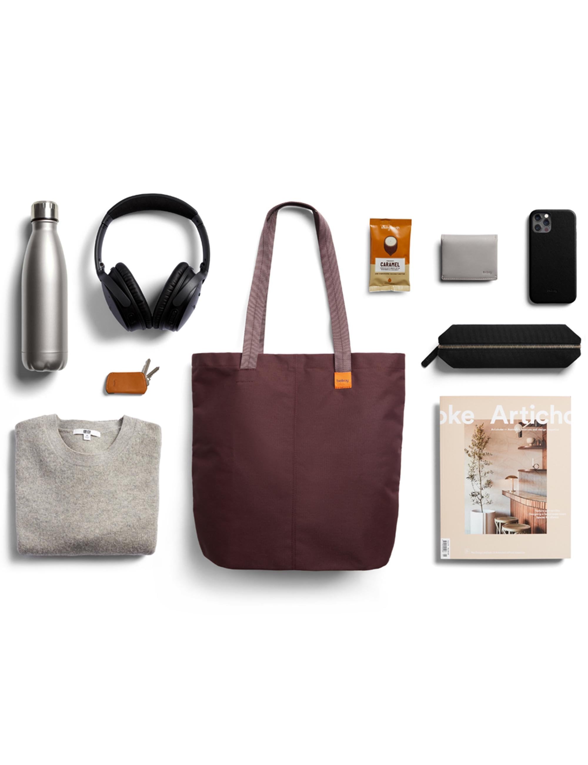 City 10L Tote Bag - Burgundy