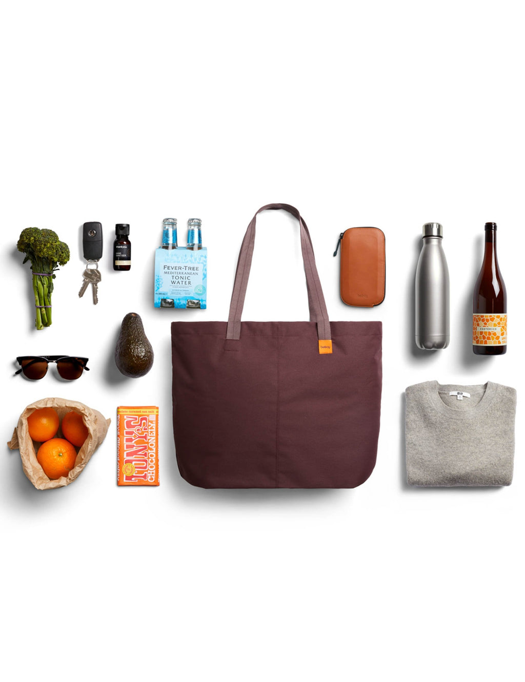 Market 15L Tote Bag - Burgundy