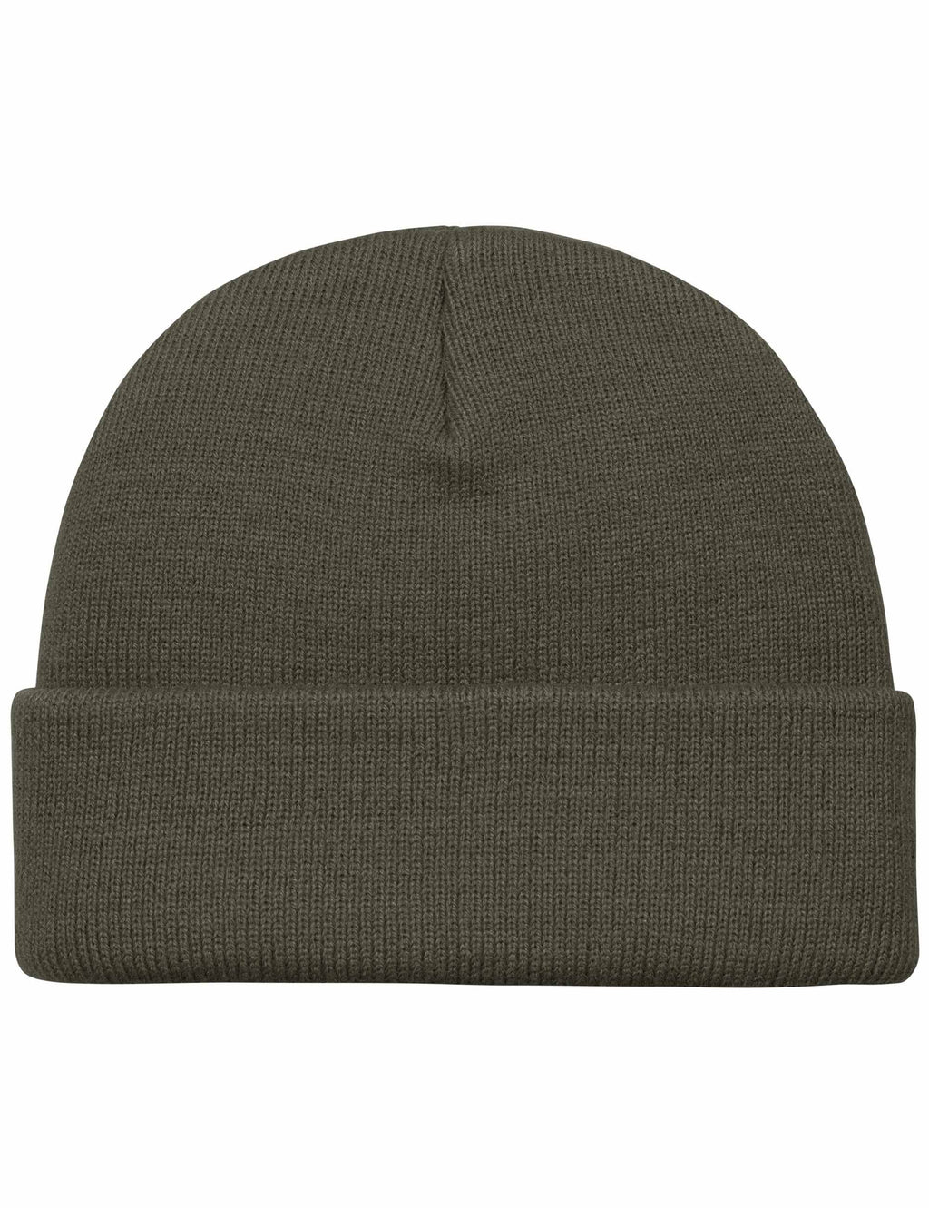 Carhartt Stratus Lo knit beanie hat in dark cypress green with fold-up cuff