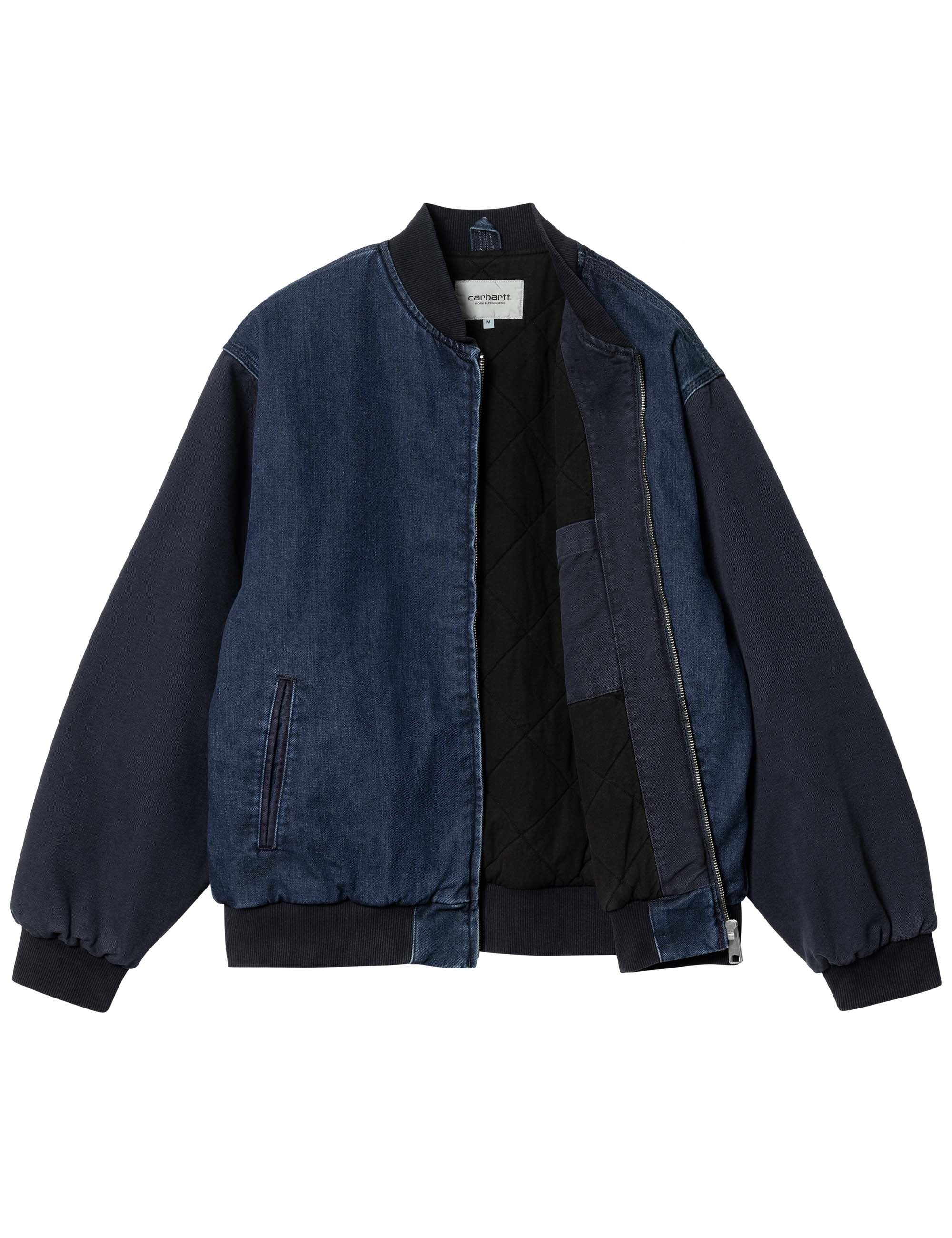 Carhartt WIP Paxon Bomber Jacket - Dark Navy - Clothing from Fat
