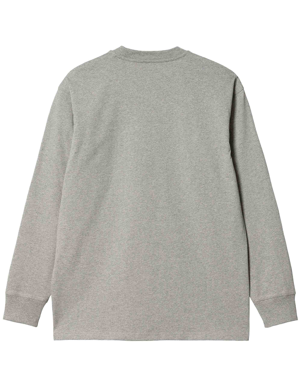 American Script Long Sleeve T-Shirt - Grey Heather