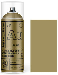 Spray.Bike Frame Builder's Metal Plating 400ml - Brass Gold
