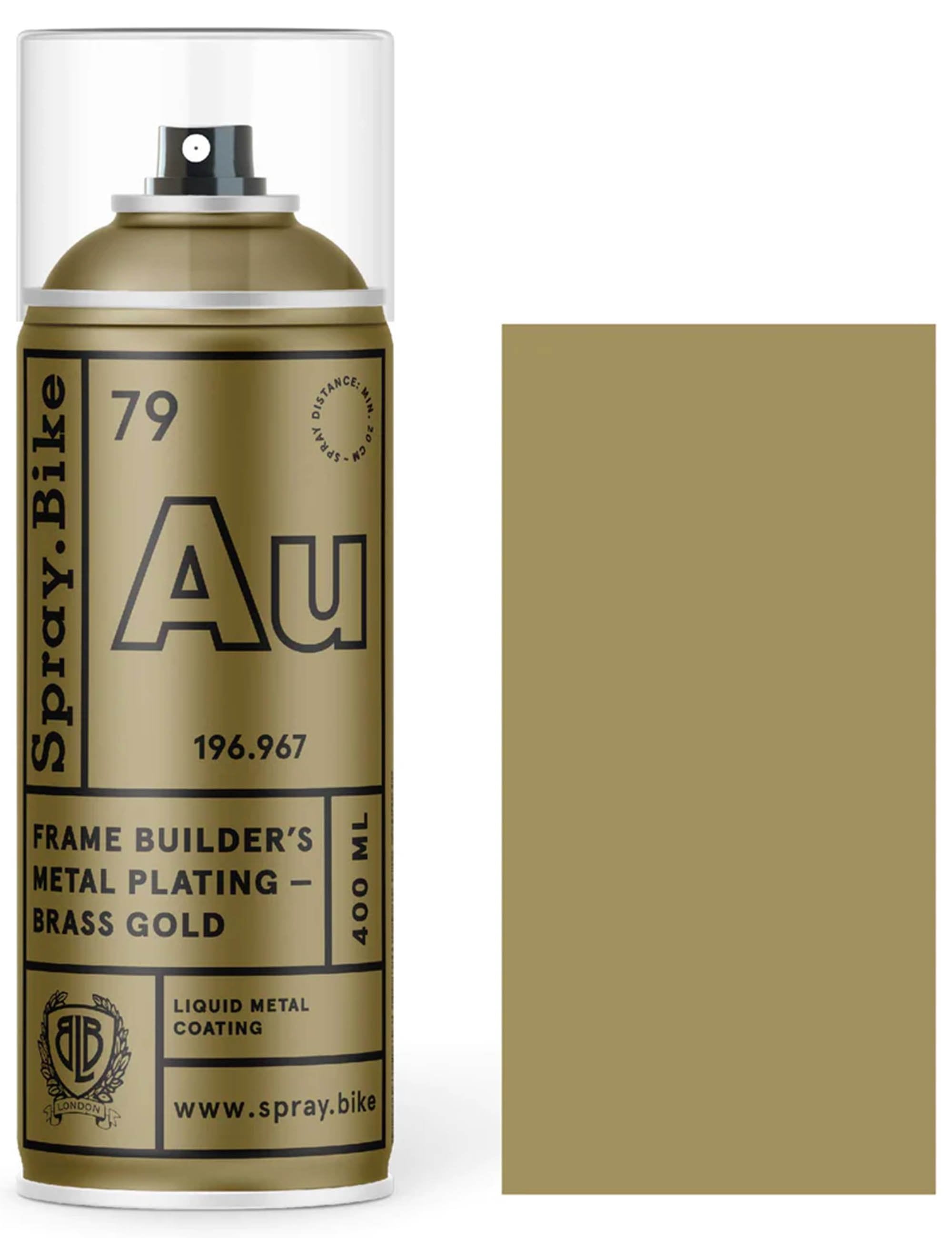 Spray Frame Builder's Metal Plating 400ml - Brass Gold